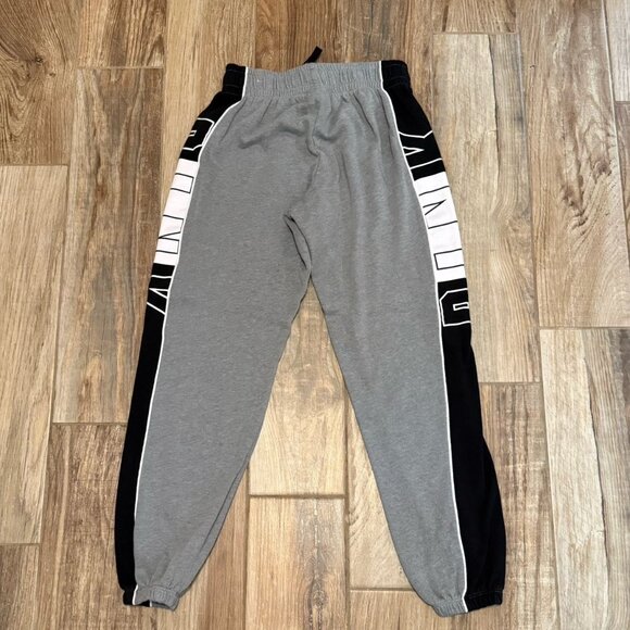 Victoria’s Secret PINK Grey Joggers with Black/White Logo Sweats - Picture 3 of 3